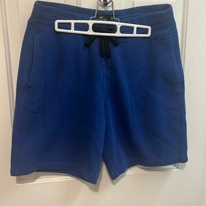 Men’s Hollister Fleece Drawstring Shorts Blue Size Medium